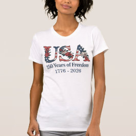 パーソナライズされたアメリカ国旗250周年記念Tシャツ Tシャツ