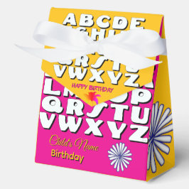 パーソナライズされたアルファベットキッド誕生日ガール フェイバーボックス