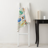 パーソナライズされたアルファベットシェルパ毛布 シェルパブランケット (インサイチュ)