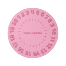 パーソナライズされたアルファベット数の縁ど敷物