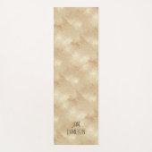 パーソナライズされたアンティーク金ゴールドエクササイズマット ヨガマット (正面)