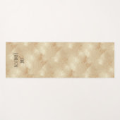 パーソナライズされたアンティーク金ゴールドエクササイズマット ヨガマット (正面(横))