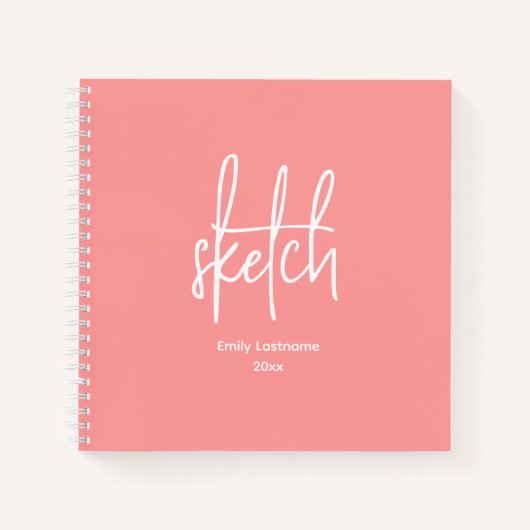 パーソナライズされたアーティストスケッチSketchbookノートブック ノートブック (正面)