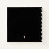 パーソナライズされたアーティスト名タイポグラフィsketchbook ノートブック (裏面)