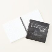 パーソナライズされたアーティスト名sketchbook白黒 ノートブック (内部)