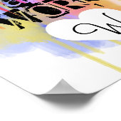 パーソナライズされたアーティスト・アット・ワーク・アート・ポスタープリント ポスター (角)