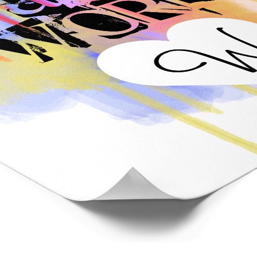 パーソナライズされたアーティスト・アット・ワーク・アート・ポスタープリント ポスター (角)