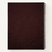 パーソナライズされたアールデコ記号 ノートブック (裏面)