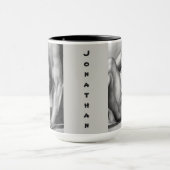 パーソナライズされたア男らしートヌード男性モデルMAG マグカップ (中央)