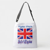 パーソナライズされたイギリス国旗の伝統 クロスボディバッグ (裏面)