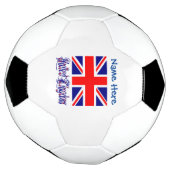 パーソナライズされたイギリス国旗の伝統 サッカーボール (回転)