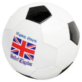 パーソナライズされたイギリス国旗の伝統 サッカーボール (3/4)