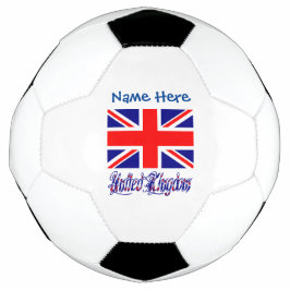 パーソナライズされたイギリス国旗の伝統 サッカーボール