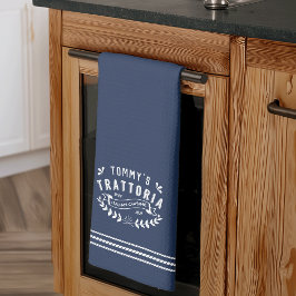 パーソナライズされたイタリアントラットリア キッチンタオル