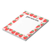 パーソナライズされたイチゴメモ帳 ノートパッド (回転)