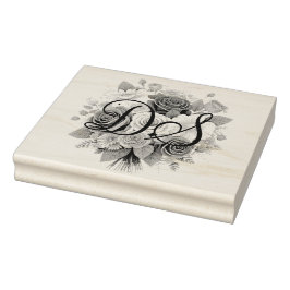 パーソナライズされたイニシャルとイメージスタンプ ラバースタンプ