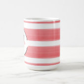 パーソナライズされたイニシャルと名前の変更 コーヒーマグカップ (中央)