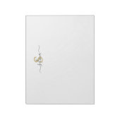 パーソナライズされたイニシャルと名前メモ帳 ノートパッド (回転)