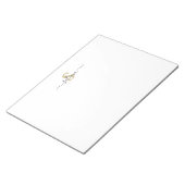 パーソナライズされたイニシャルと名前メモ帳 ノートパッド (アングル)