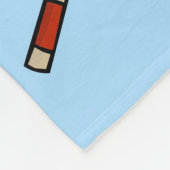 パーソナライズされたイニシャルアイスホッケー フリースブランケット (角)