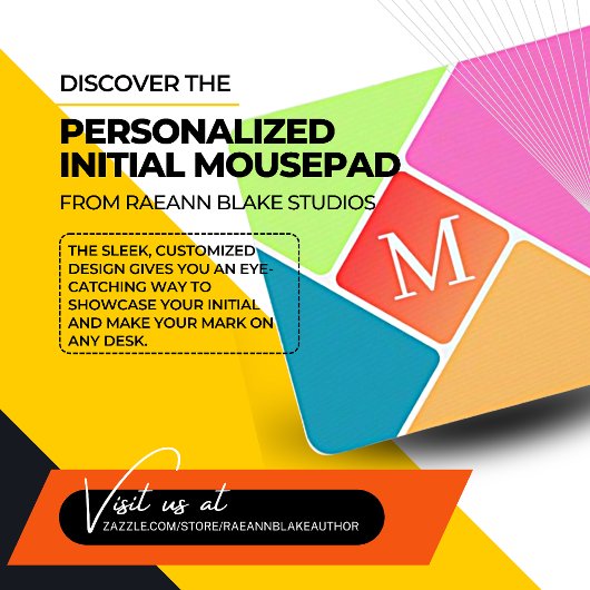 パーソナライズされたイニシャルマウスパッド マウスパッド