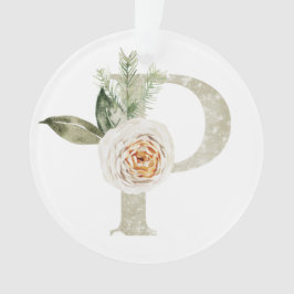 パーソナライズされたイニシャル付きクリスマス飾り オーナメント