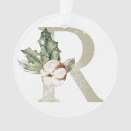 パーソナライズされたイニシャル付きクリスマス飾り オーナメント