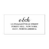 パーソナライズされたイニシャル差出人住所 セルフインキングスタンプ (デザイン)