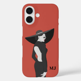 パーソナライズされたイニシャル文字Case-Mate iPhone 16ケース