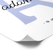 パーソナライズされたイニシャル |モノグラム名前をカスタムする ポスター (角)