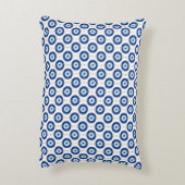 パーソナライズされたイニシャル 現代のモダン 邪眼パターン アクセントクッション (裏面(縦))