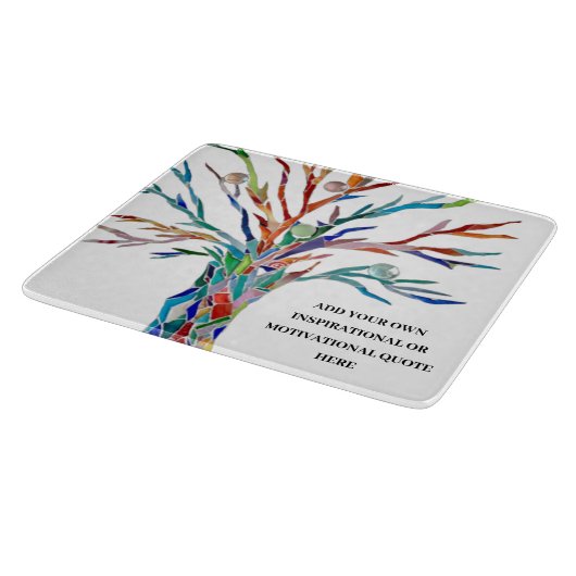 パーソナライズされたインスパイア引用文 カッティングボード (角)