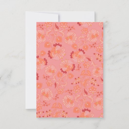 パーソナライズされたインディアン結婚式招待状 出欠カード (裏面)