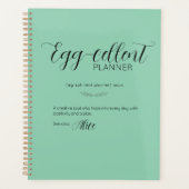 パーソナライズされたイースターバニープランナー プランナー手帳 (正面)