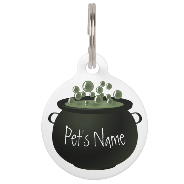 パーソナライズされたウィッカ信者ドッグラベルカスタムペット用名札 ペット　ネームタグ (正面)