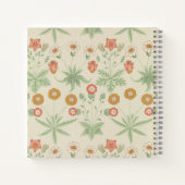 パーソナライズされたウィリアム・モリスヴィンテージフローラ ノートブック (裏面)