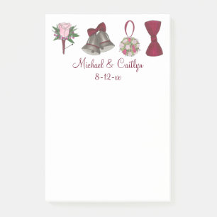 パーソナライズされたウェディングシャワーの好意Itノートの投稿 ポストイット