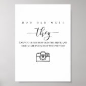 パーソナライズされたウェディングシャワー「いくつだ」 ポスター (正面)