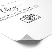 パーソナライズされたウェディングシャワー「いくつだ」 ポスター (角)