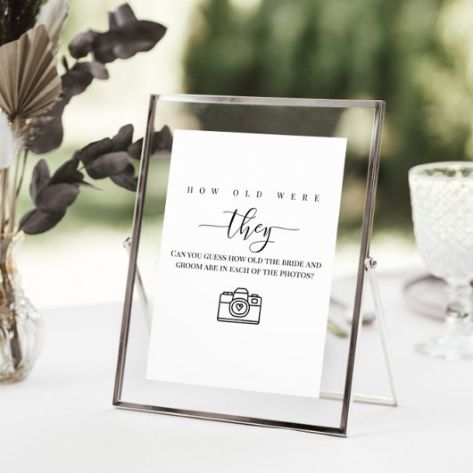 パーソナライズされたウェディングシャワー「いくつだ」 ポスター