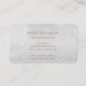 パーソナライズされたウェディングプランナーカート 名刺 (裏面)