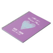 パーソナライズされたウェディングプランナー手帳 ノートブック (左側)