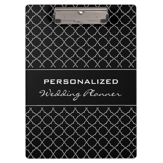 パーソナライズされたウェディングプランナー |エレガント クリップボード (正面)