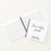 パーソナライズされたウェディングプランナー ノートブック (内部)