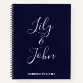 パーソナライズされたウェディングプランナー ノートブック (正面)