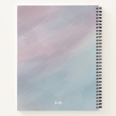 パーソナライズされたウェディングプランナー ノートブック (裏面)