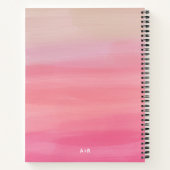 パーソナライズされたウェディングプランナー ノートブック (裏面)