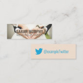 「パーソナライズされたウェディングプランナー」Twitter スキニー名刺 (正面/裏面)