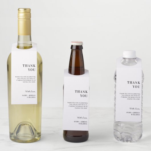 パーソナライズされたウェディング フェア パーティー ホステス ギフト ボトルネックタグ (インサイチュ)