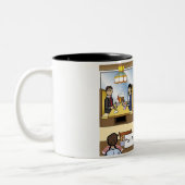 パーソナライズされたウエートレスカジュアルダイニング ツートーンマグカップ (左)